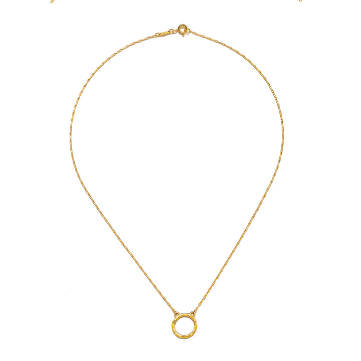 Open Hammered Effect Hoop Chain