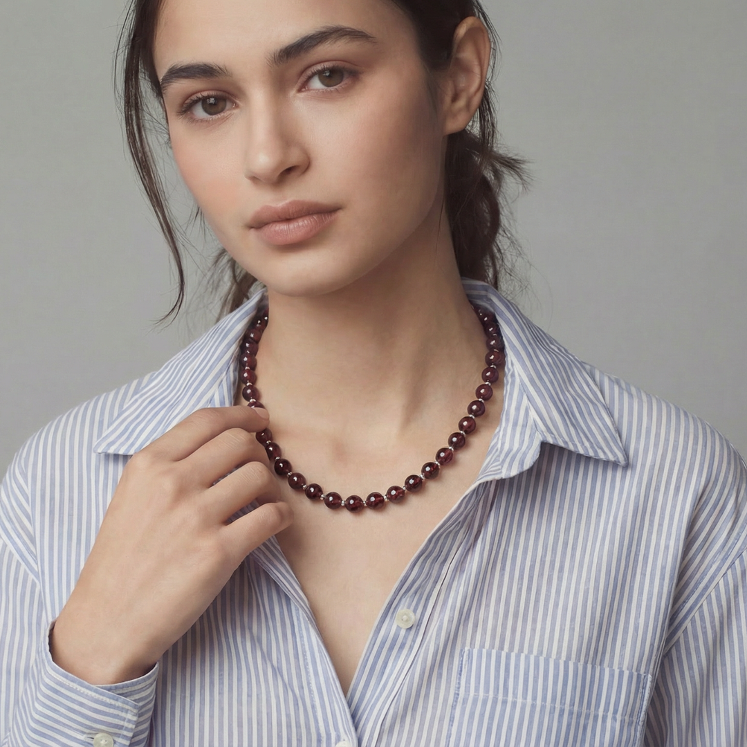Garnet Energy Necklace