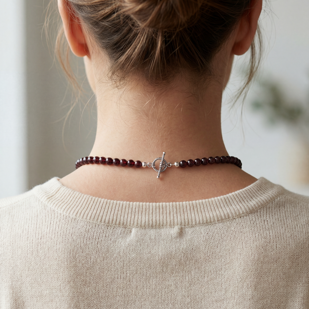 Garnet Energy Necklace