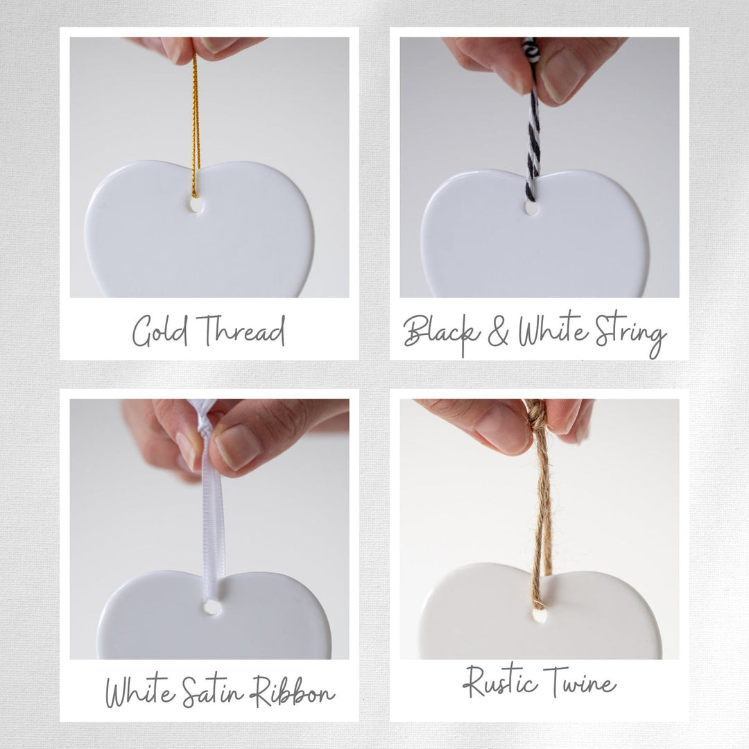 New Home Gift Personalised Heart Ceramic Keepsake - Djuna Studios