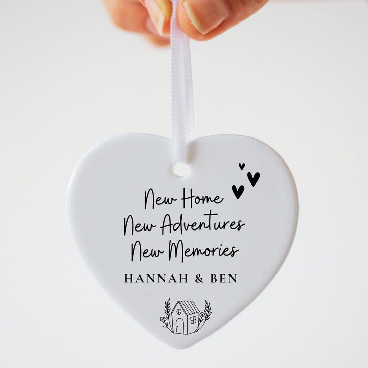 New Home Gift Personalised Heart Ceramic Keepsake - Djuna Studios