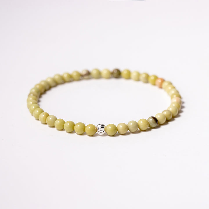 Jade Gemstone Bracelet 4mm - Djuna Studios