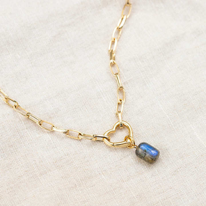 Listen to Your Heart - Labradorite Necklace - Djuna Studios