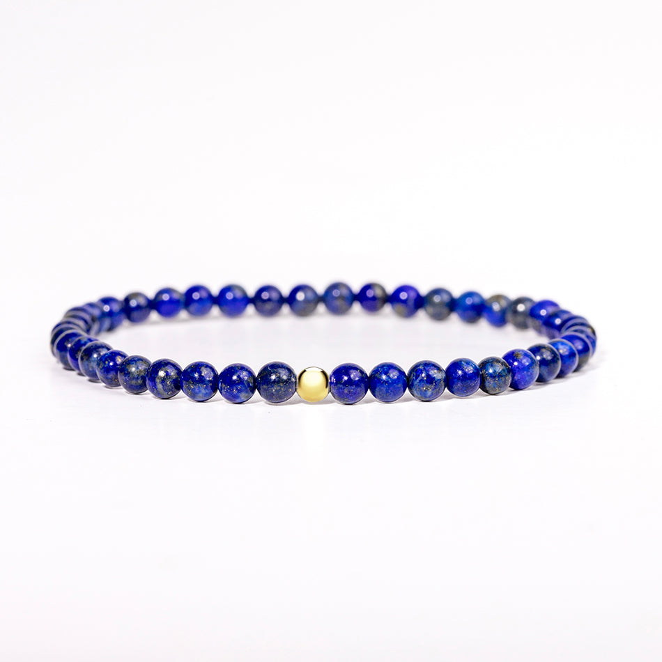 Lapis Lazuli Gemstone Bracelet 4mm - Djuna Studios