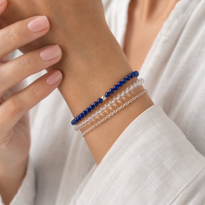 Lapis Lazuli Gemstone Bracelet 4mm