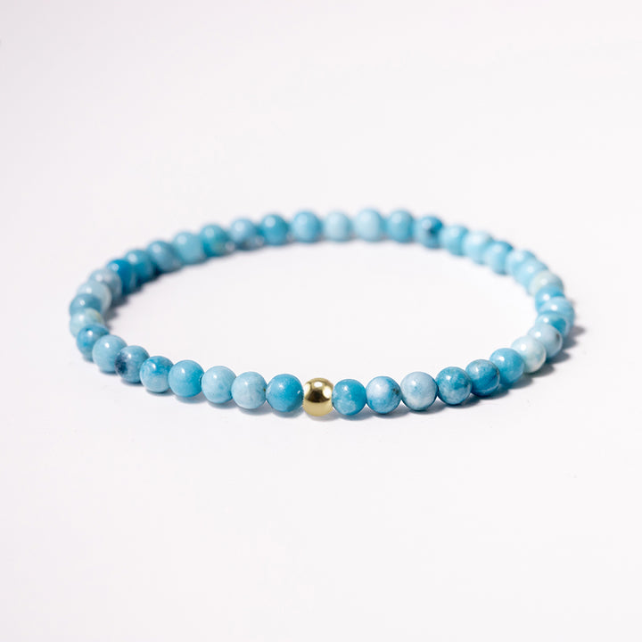 Larimar Gemstone Bracelet 4mm - Djuna Studios
