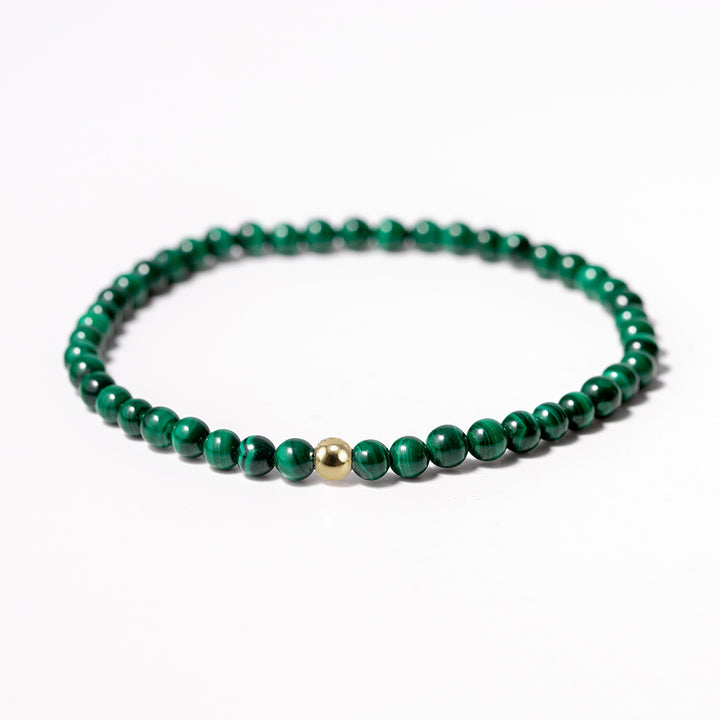 Malachite Gemstone Bracelet 4mm - Djuna Studios