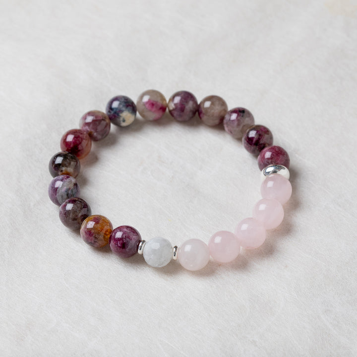 Pink Tourmaline Dreamweave Bracelet 8mm - Djuna Studios