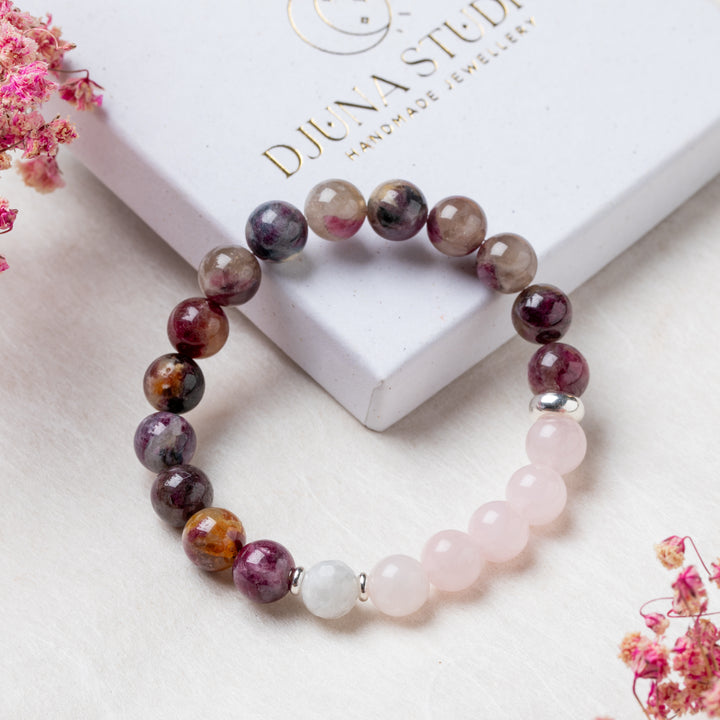 Pink Tourmaline Dreamweave Bracelet 8mm - Djuna Studios