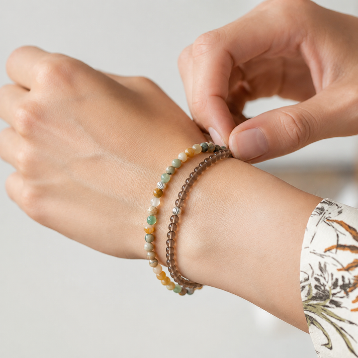 Ocean Jasper Gemstone Bracelet 4mm