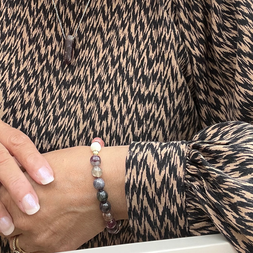 Pink Tourmaline Dreamweave Bracelet 8mm - Djuna Studios