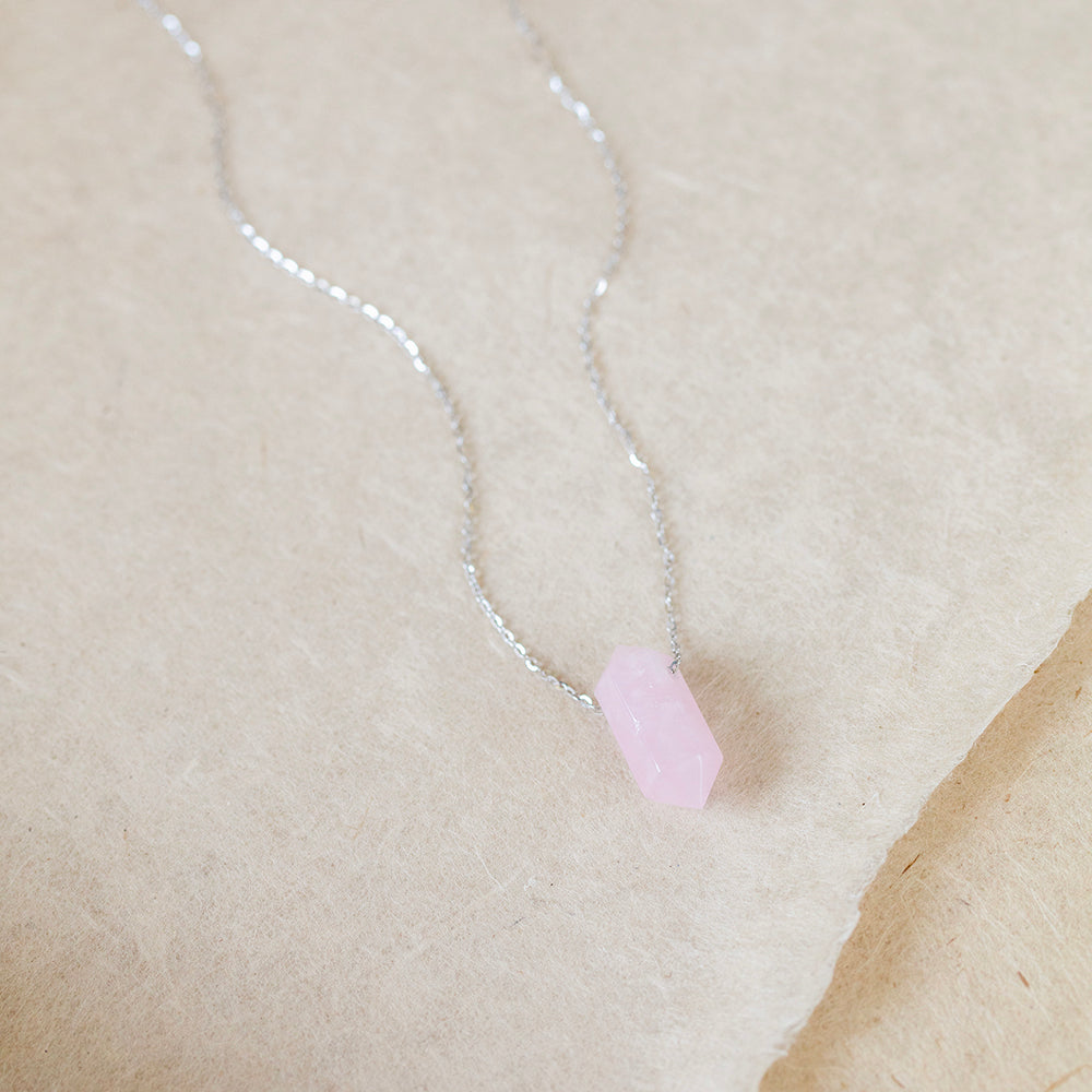 Rose Quartz Necklace for Healing – Thoughtful Sympathy Gift for Loss of Loved One