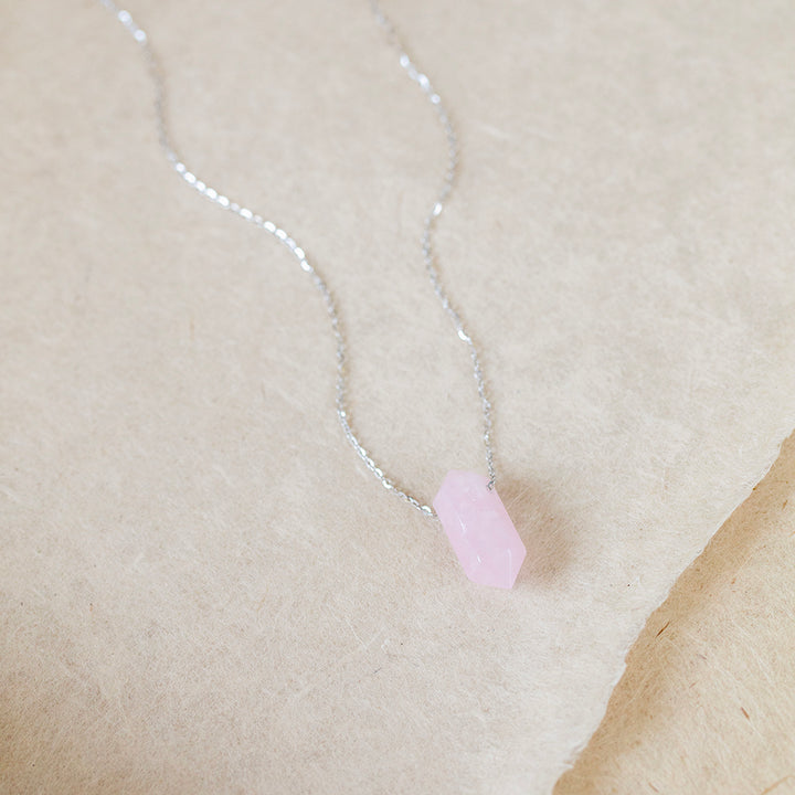 Rose Quartz Necklace for Healing – Thoughtful Sympathy Gift for Loss of Loved One