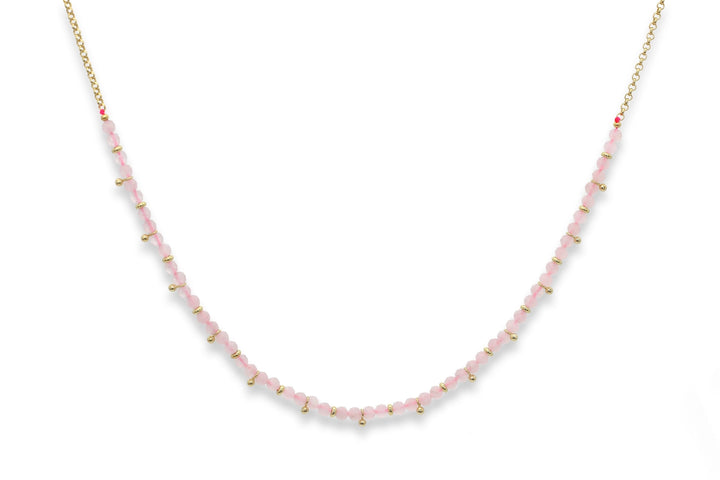 Rose Quartz Gemstone Necklace - Djuna Studios