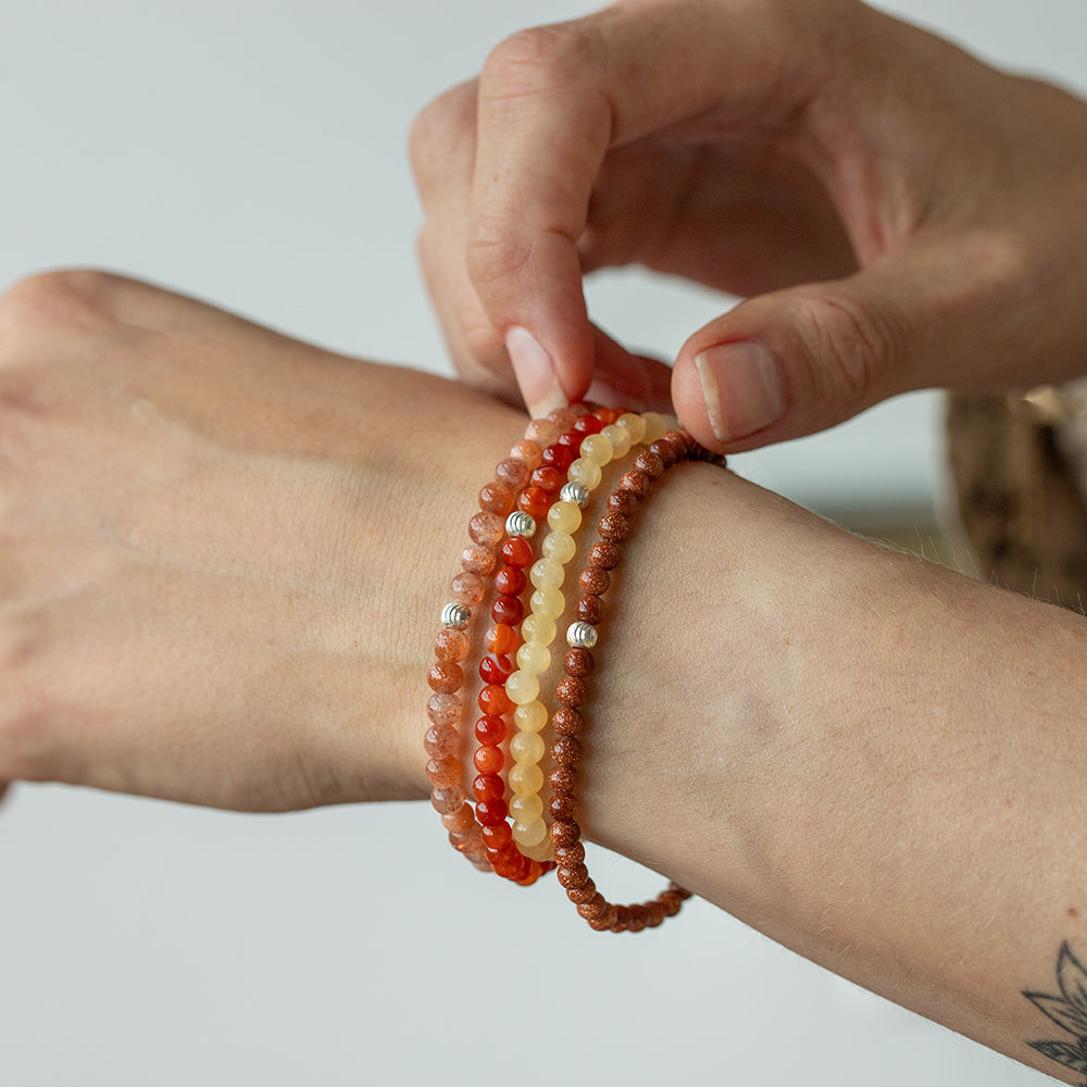 Sacral Chakra Bracelet Set