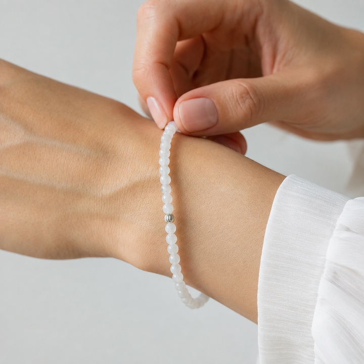 Selenite Bracelet – 4mm