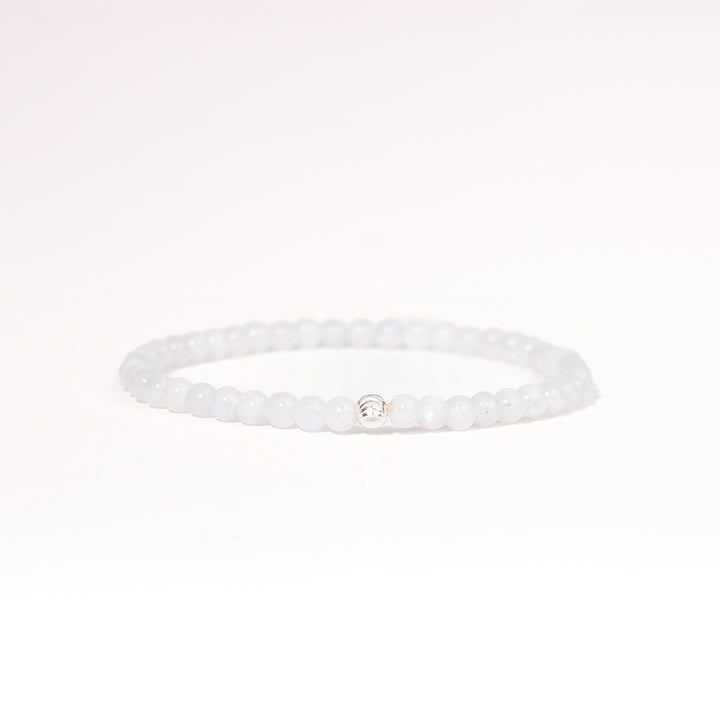 Selenite Gemstone Bracelet 4mm - Djuna Studios