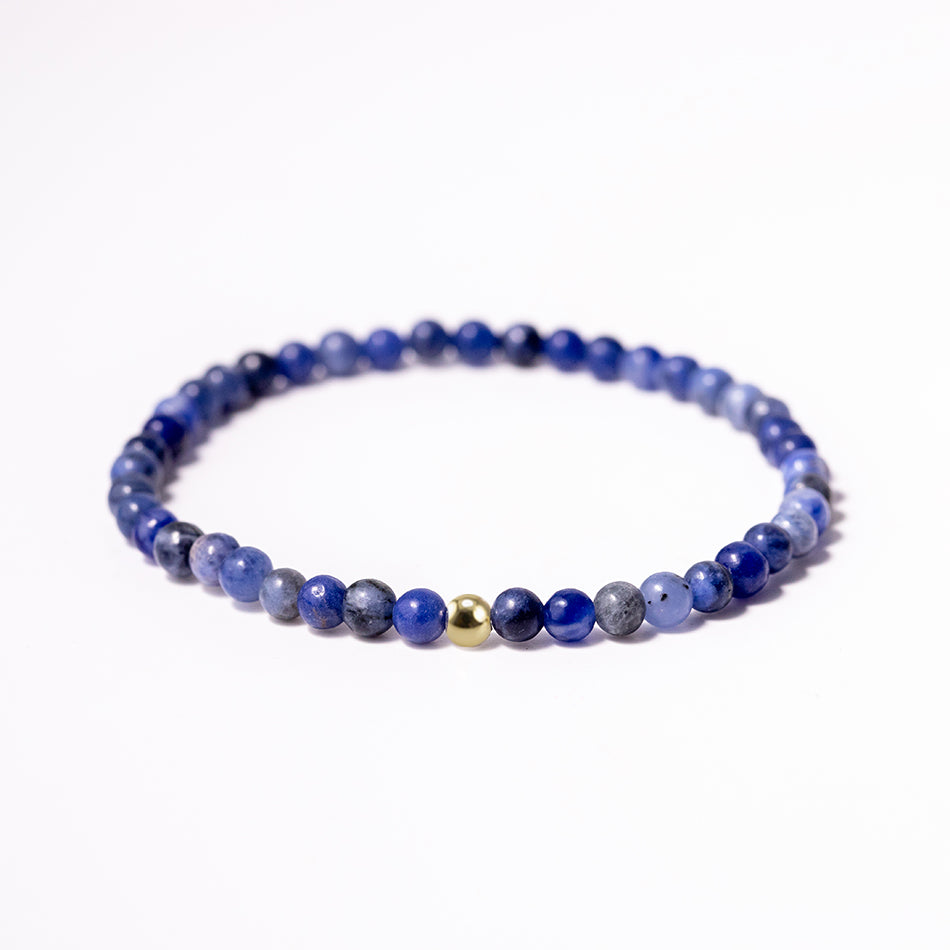 Sodalite Gemstone Bracelet 4mm - Djuna Studios