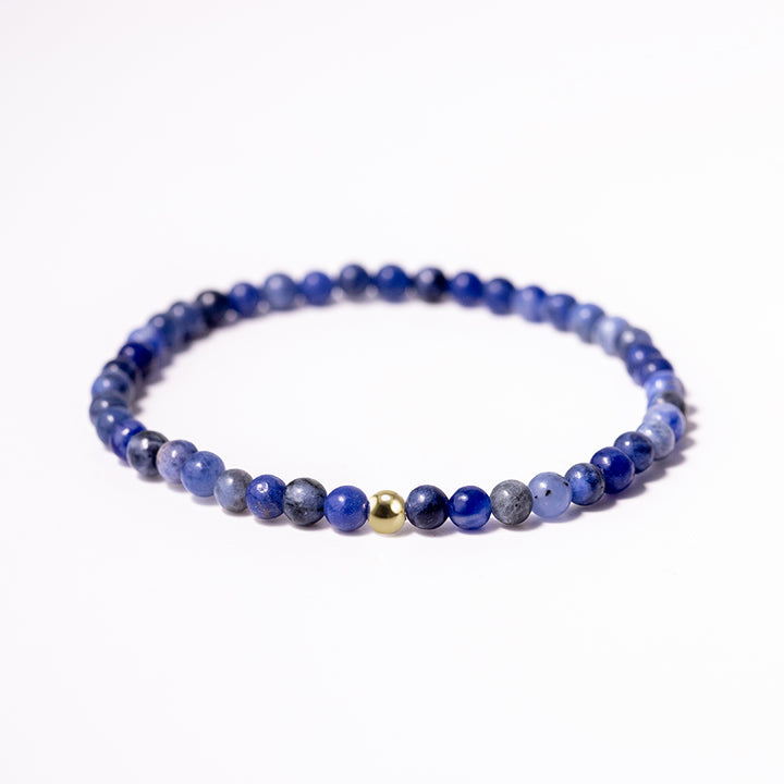Sodalite Gemstone Bracelet 4mm - Djuna Studios