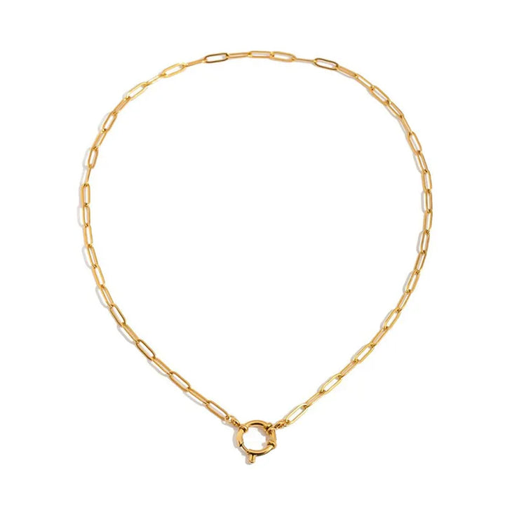 Paperclip Spring Loaded Clasp Chain