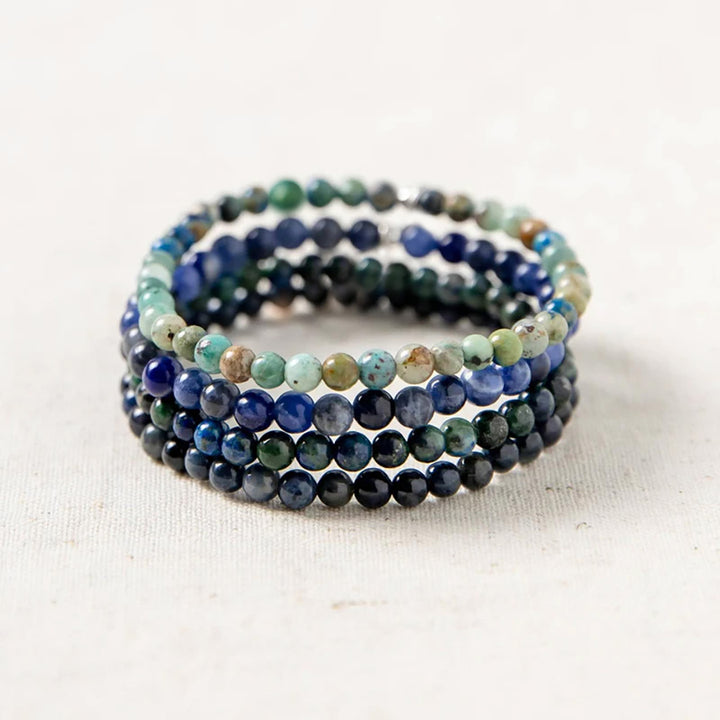 Third Eye Chakra Bracelet Set – Crystal Healing for Intuition & Clarity