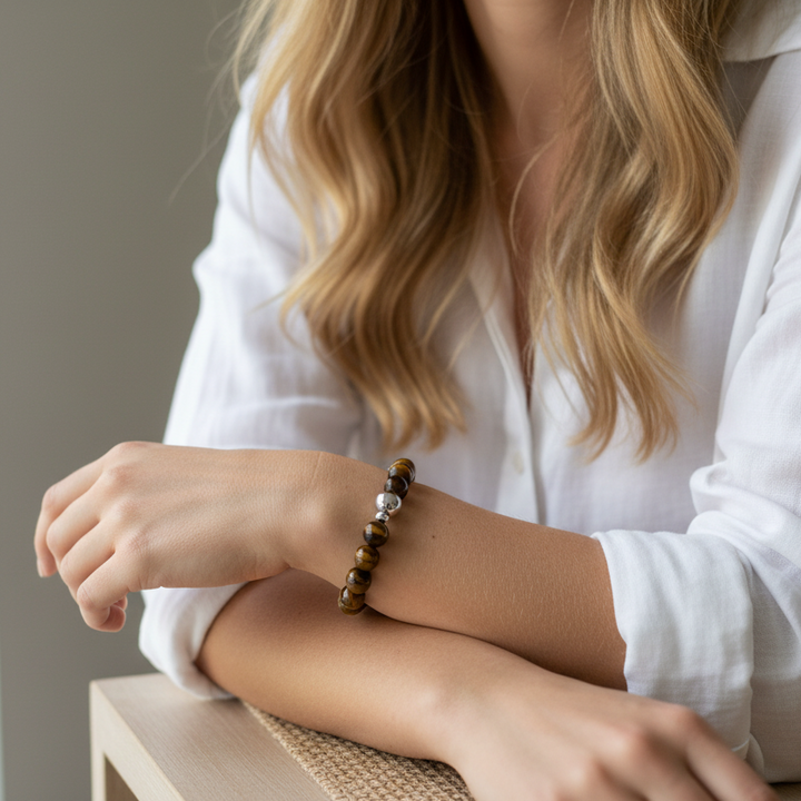 Tiger Eye Strength Bracelet – 8mm