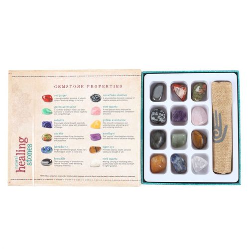 Set of 12 Natural Crystal Healing Gemstones - Djuna Studios
