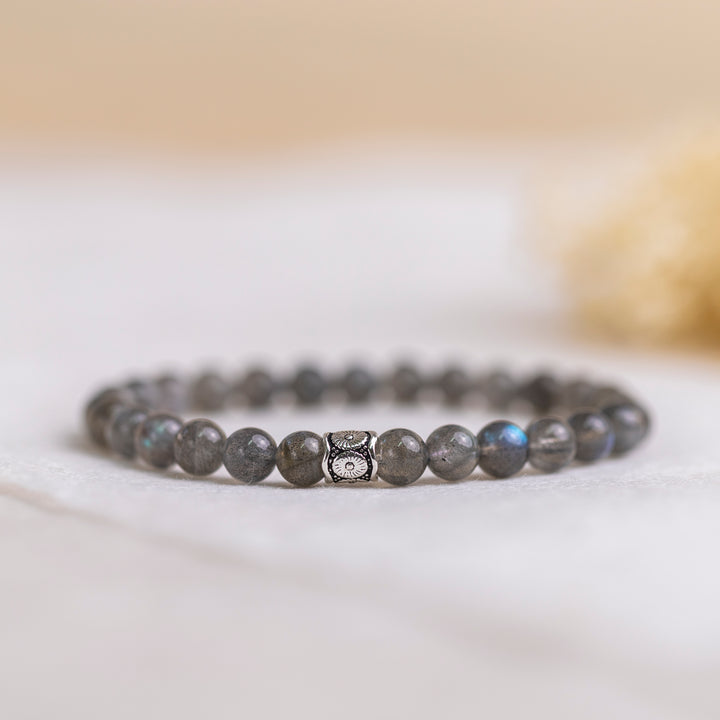 Labradorite Gemstone Bracelet 6mm