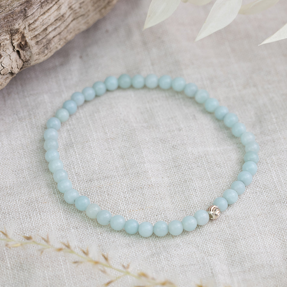 Amazonite Stacking Bracelet - Used for Crystal Healing Purposes
