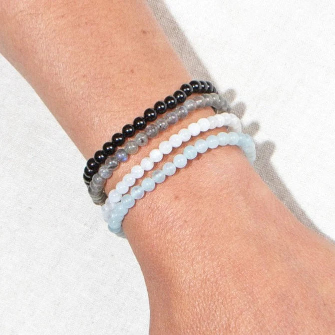 White Gold Aquamarine & Diamond Bracelet