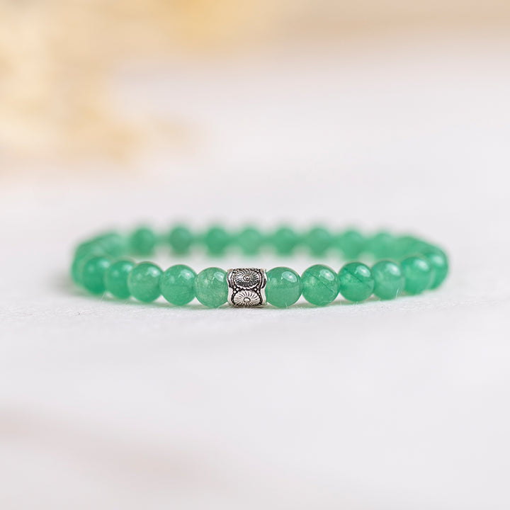 Green Aventurine Gemstone Bracelet 6mm - Djuna Studios