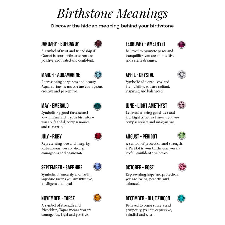 January Birthstone Earrings - Burgundy Crystal - Djuna Studios
