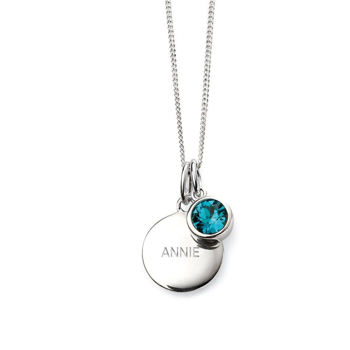 Personalised December Birthstone Necklace - Zircon - Djuna Studios