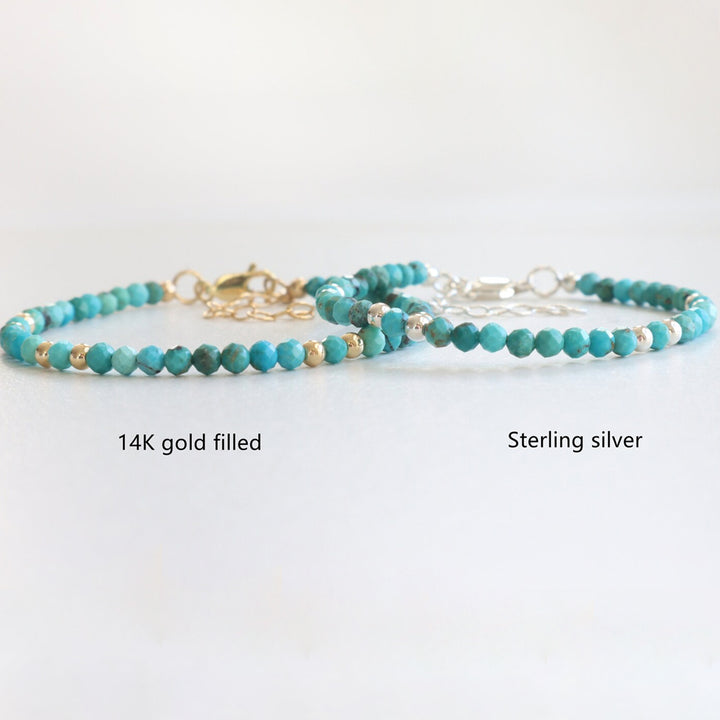 Turquoise Dainty Bracelet - Djuna Studios