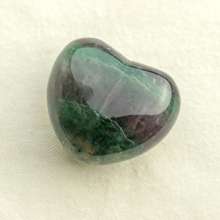 Rainbow Fluorite Heart