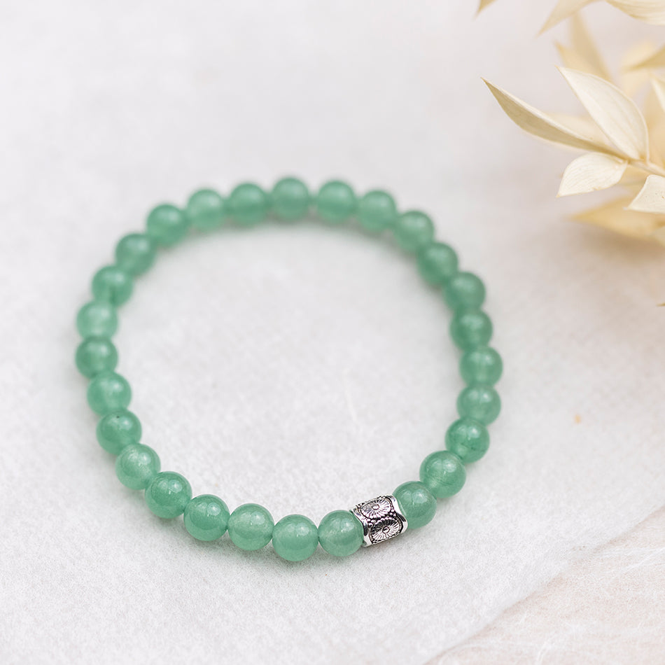 Green Aventurine Gemstone Bracelet 6mm - Djuna Studios
