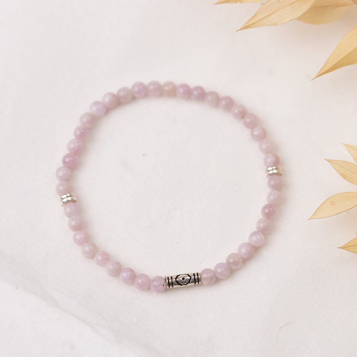 Tranquil Heart Gemstone Bracelet 4mm - Djuna Studios