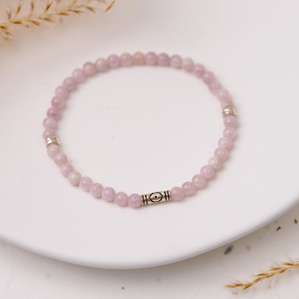 Tranquil Heart Gemstone Bracelet 4mm - Djuna Studios
