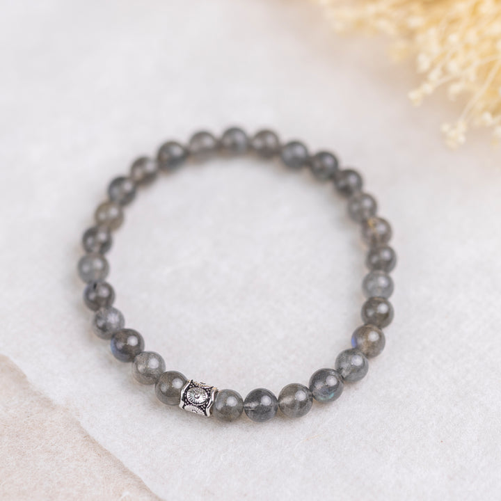 Labradorite Gemstone Bracelet 6mm