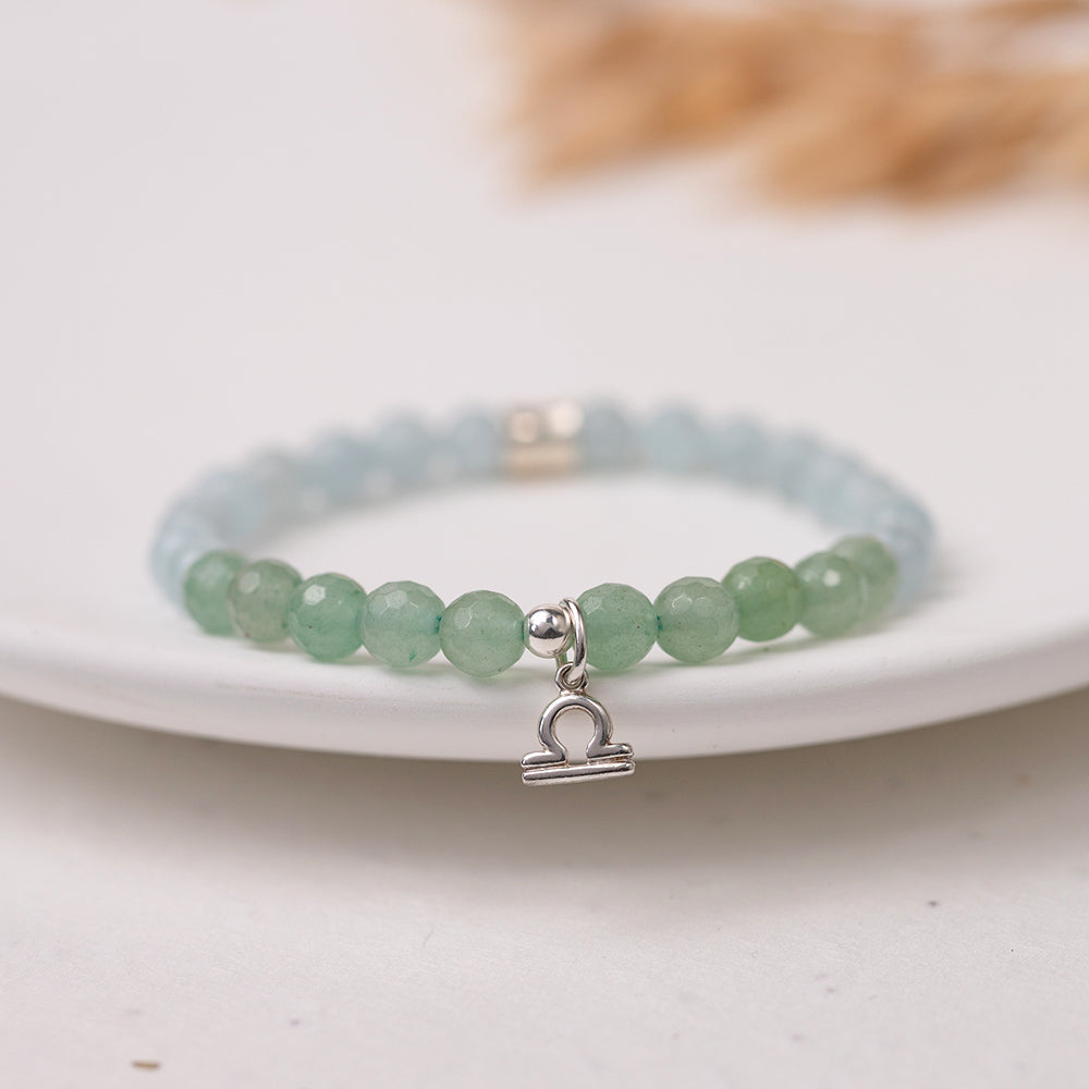 Libra Birthstone Gemstone Bracelet