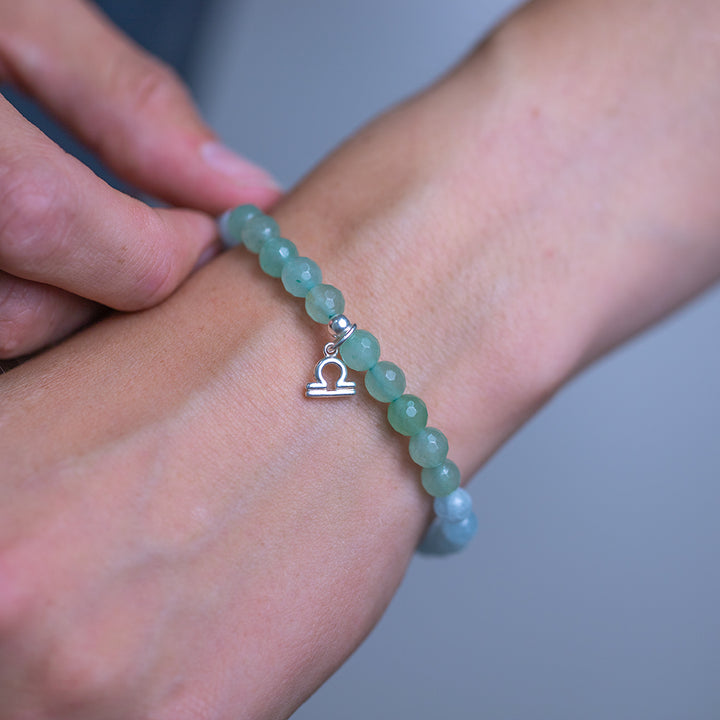 Libra Birthstone Gemstone Bracelet