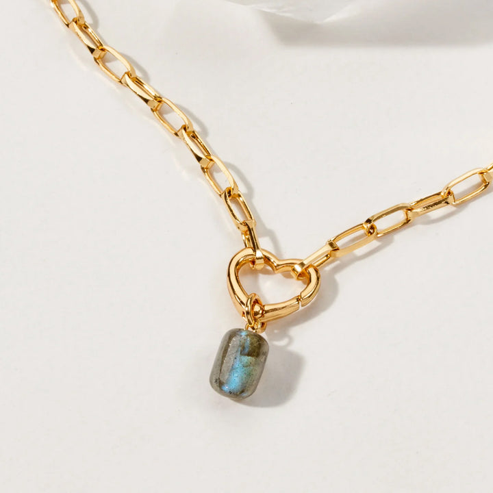 Listen to Your Heart - Labradorite Necklace - Djuna Studios
