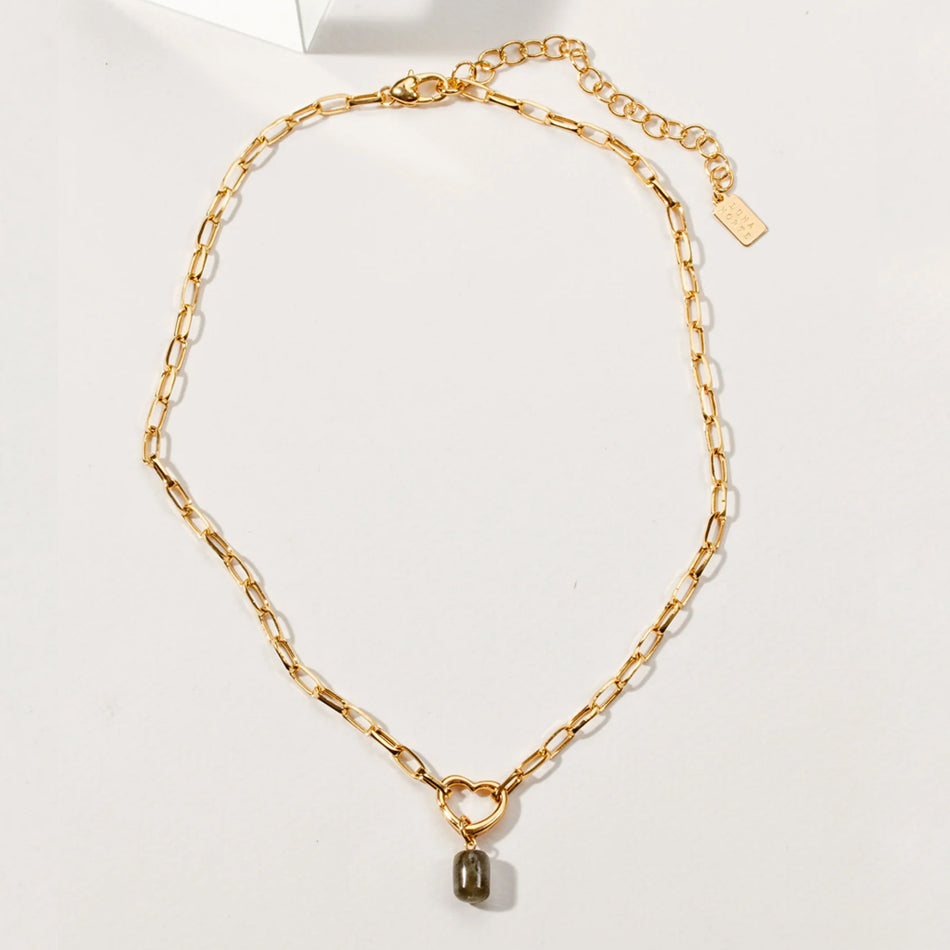 Listen to Your Heart - Labradorite Necklace - Djuna Studios