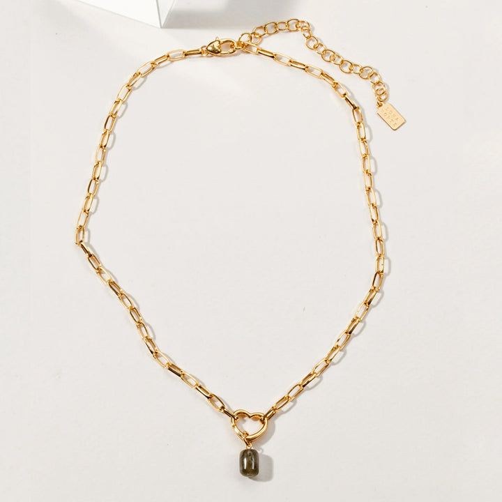 Listen to Your Heart - Labradorite Necklace - Djuna Studios