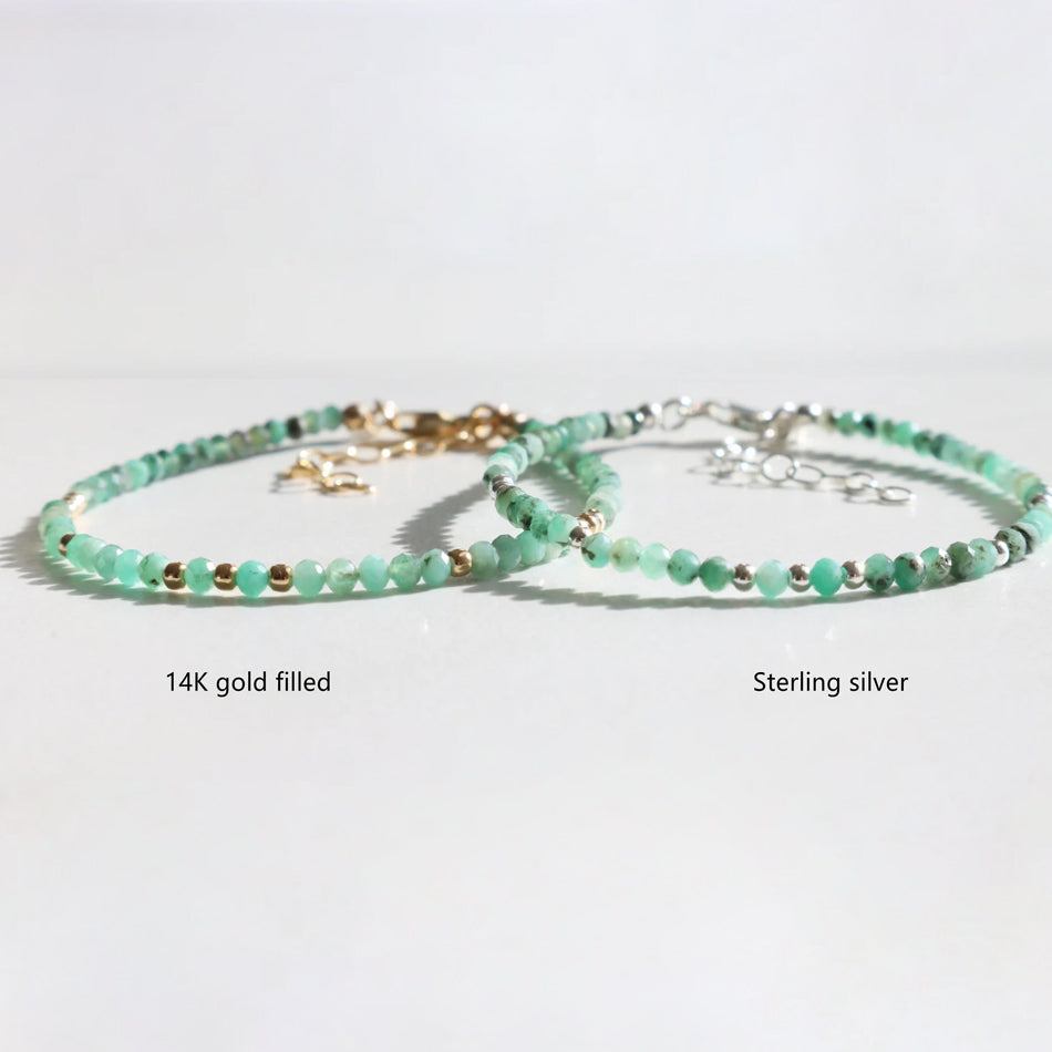 Emerald Dainty Bracelet - Djuna Studios