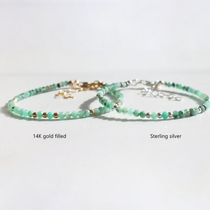 Emerald Dainty Bracelet