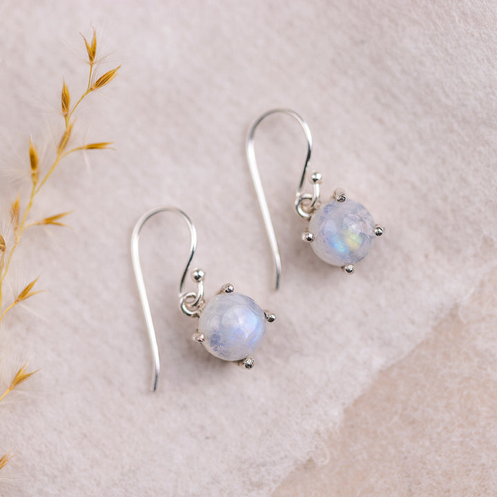 Moonstone Drop Earrings - Djuna Studios