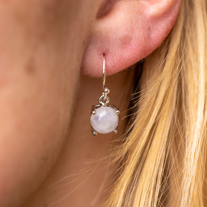 Moonstone Drop Earrings - Djuna Studios