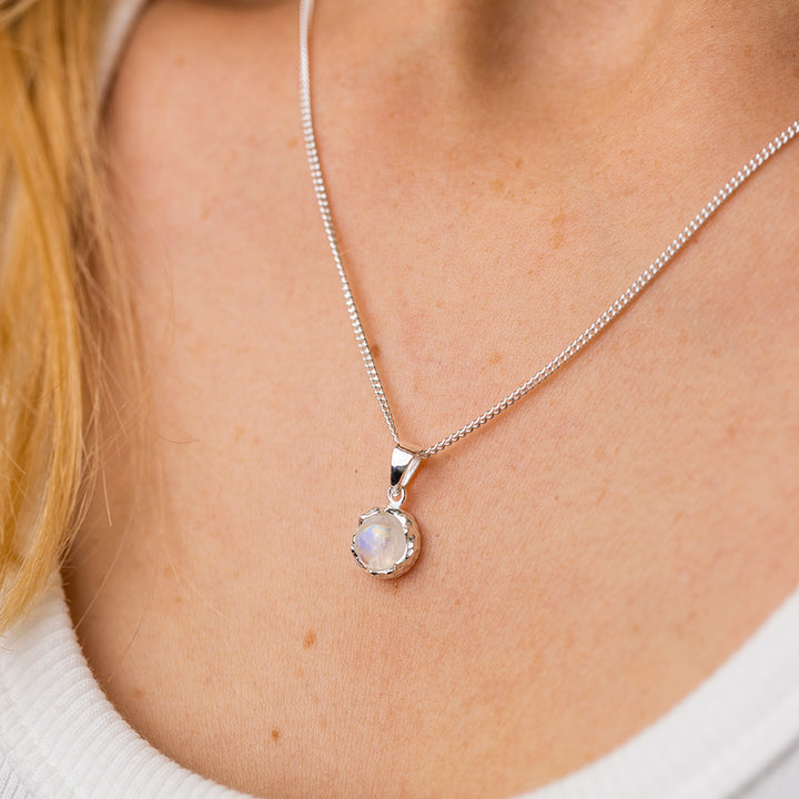 Rainbow Moonstone Necklace Purely Perfect - Djuna Studios