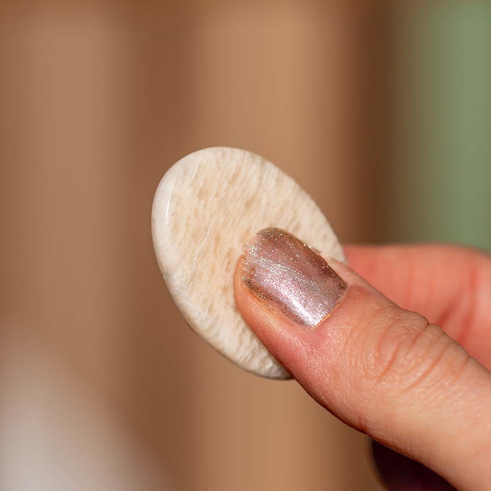 Moonstone Thumb Stone - Djuna Studios